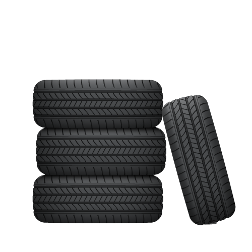 stack of tyres